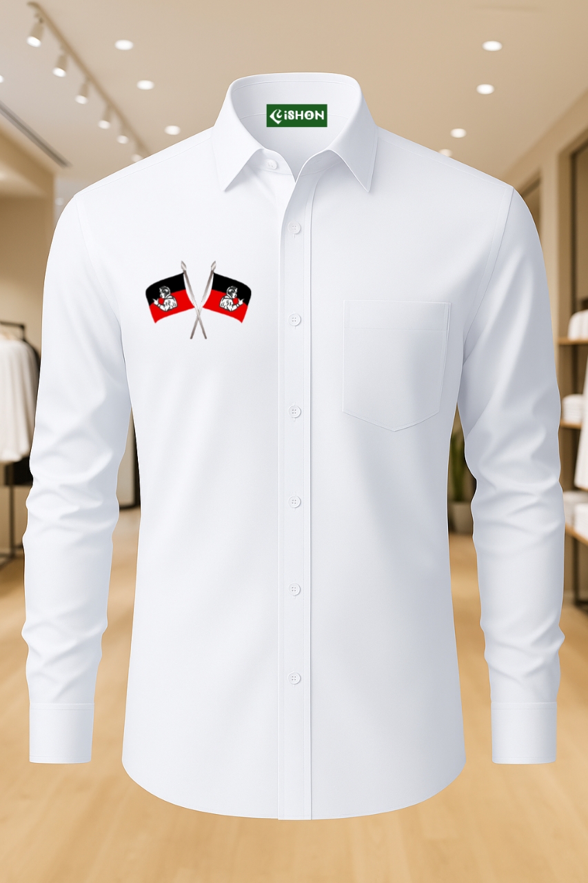 admk logo white shirt