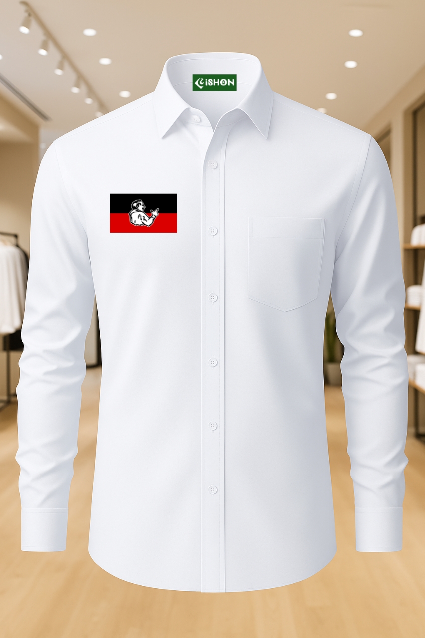 admk logo white shirt