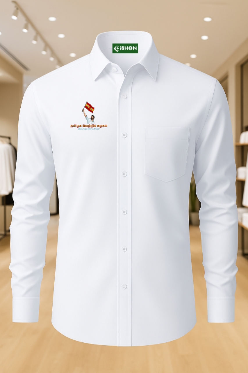 TVK white shirts with logo