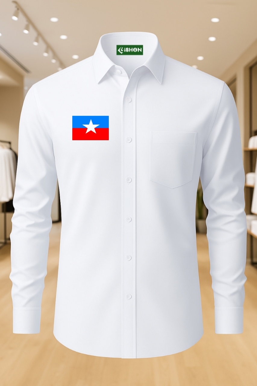 VCK Logo Cotton White Shirts